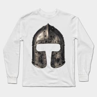 Medieval Armour Helmet Long Sleeve T-Shirt